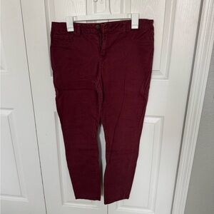 Maroon Skinny Jeans